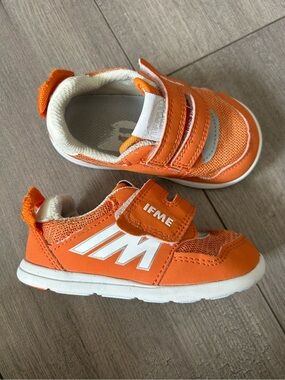 Orange IFME Light Baby / Toddler One-Belt Mesh Sneakers Size: 7.5